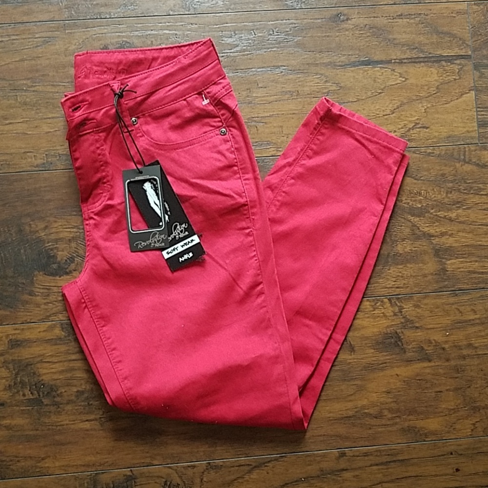Red Ankle Jeans